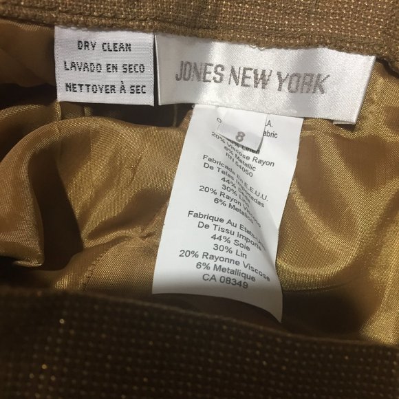 JONES NEW YORK HIGH RISE TROUSER PANTS SIZE 8 - Picture 4 of 4